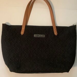 Petunia Pickle Bottom Diaper Bag Downtown Tote- Bedford Avenue Stop Black
